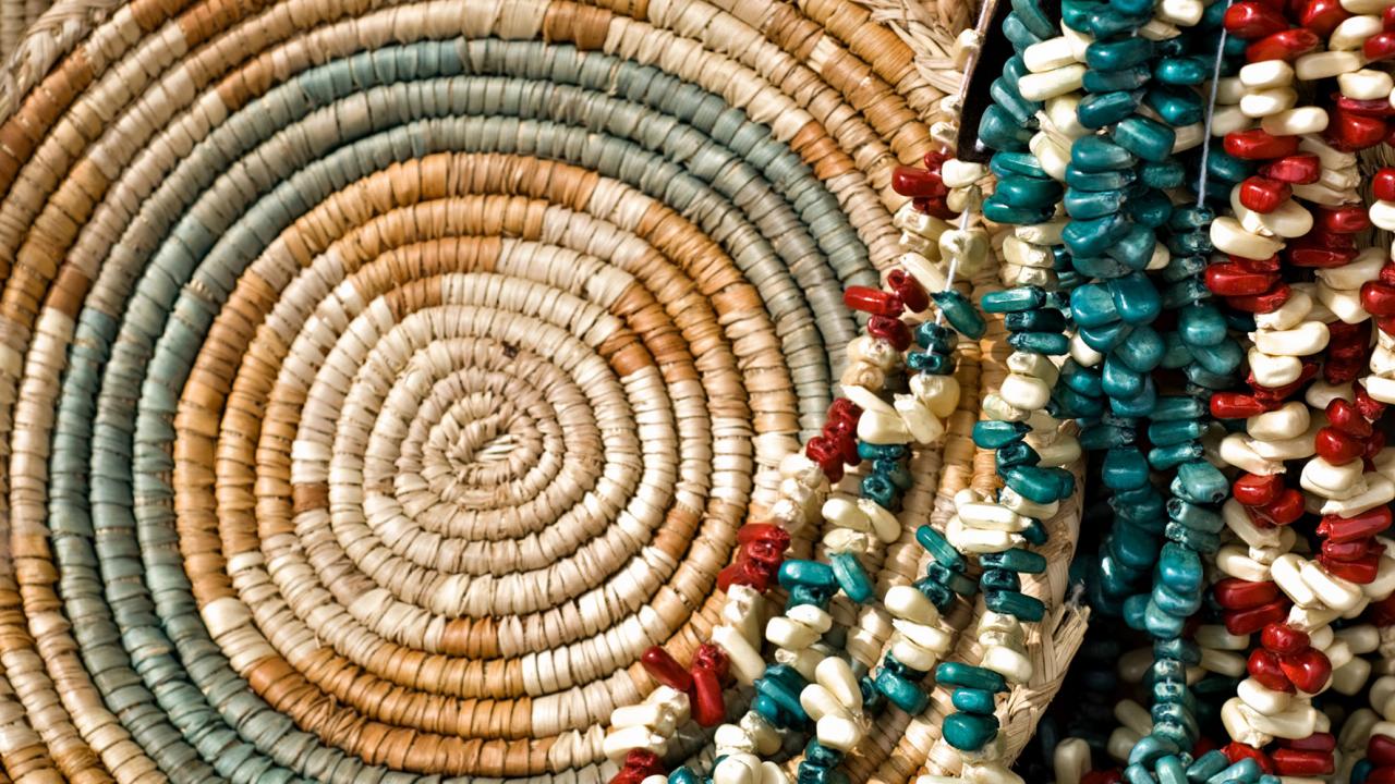basket and beads