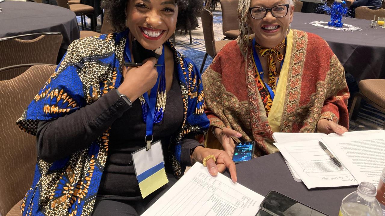 Ebony Chambers and Cheryl Treadwell