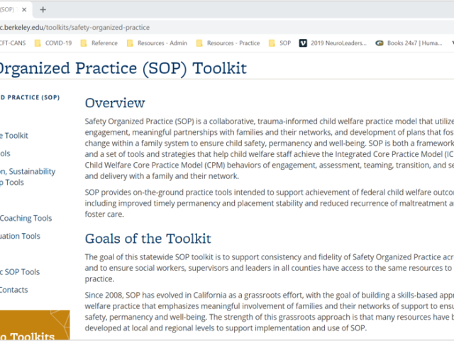 SOP Toolkit website screenshot