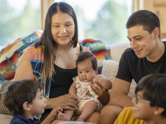A family of four