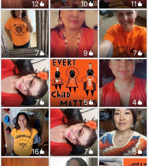 Screenshot of Multiple Submissions - Orange Shirt Day at the Institute